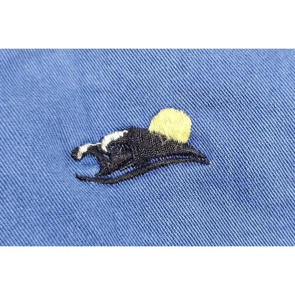 Gap Kids Blue Embroidered Chino Sunglasses Palm Tree Pants BOYS SIZE 14